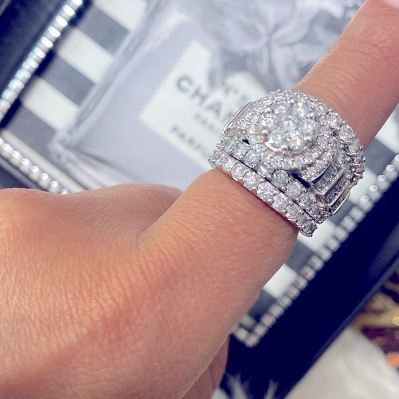 Kay Piece Bridal Set in 14K White Gold 💃🏻 like new - Picture 6 of 6